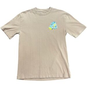 SS23 Palace Tri-Chrome Mocha T-Shirt Mens Size Small Tan Graphic Tee Small